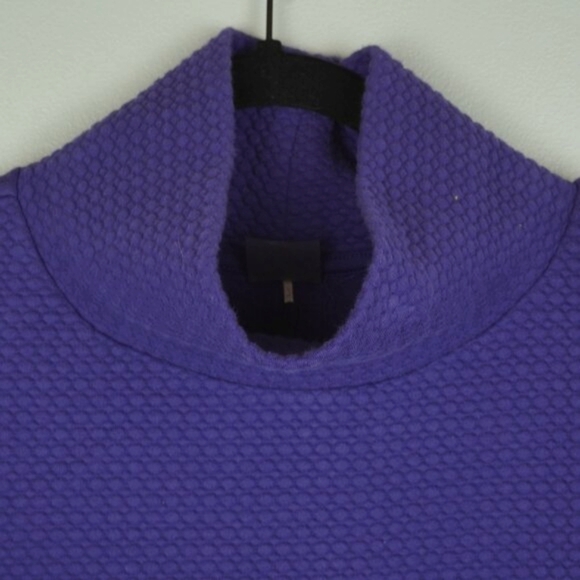 Calia Purple Quilted Turtleneck Pullover Sweatshirt Size Medium - Picture 5 of 10